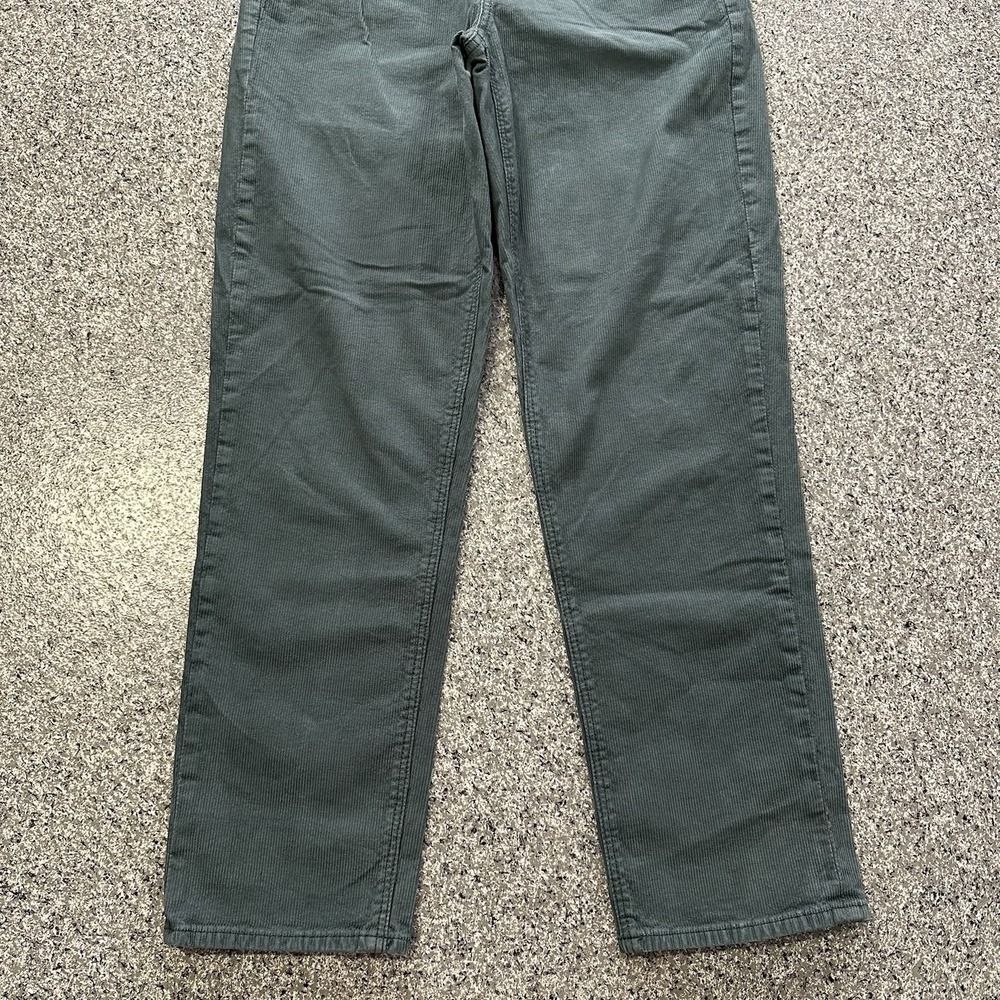 American Eagle Corduroy Jeans Womens 4 26x27 Straight Mom Jean Green High Rise - Picture 3 of 8